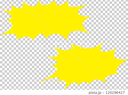 叫ぶときの吹き出し　漫画の表現 120296427