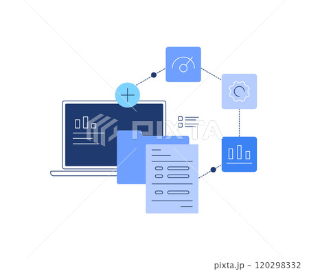 PC work and documents. File management and new file 120298332