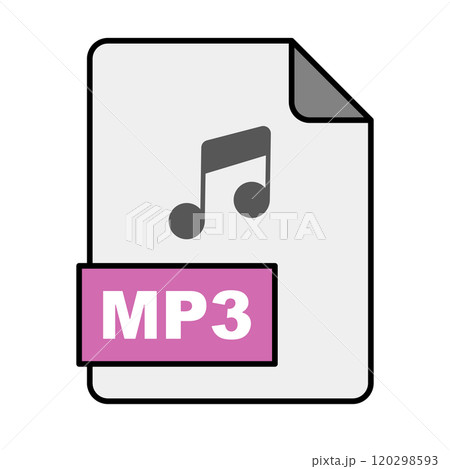 MP3ファイルのアイコン 120298593