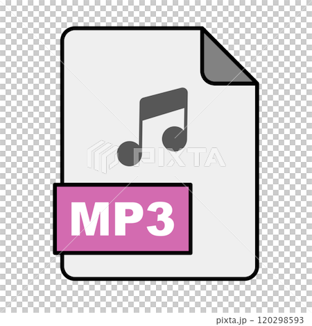MP3ファイルのアイコン 120298593