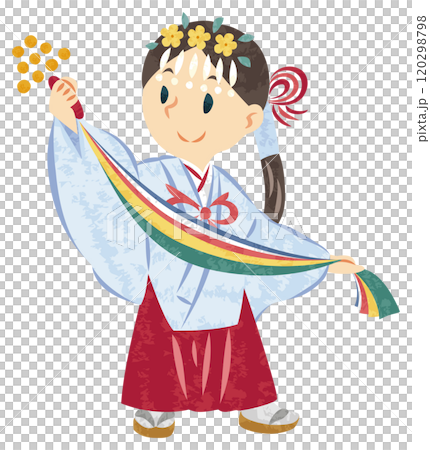 神道 神社 巫女 イラスト 神道 神社 巫女 イラスト 120298798