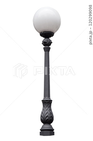 Street lamppost, isolated 120299098