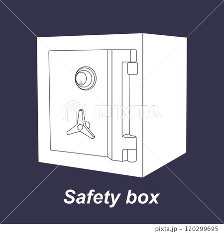 Safety box for cash and documents icon Safety box for cash and documents icon 120299695