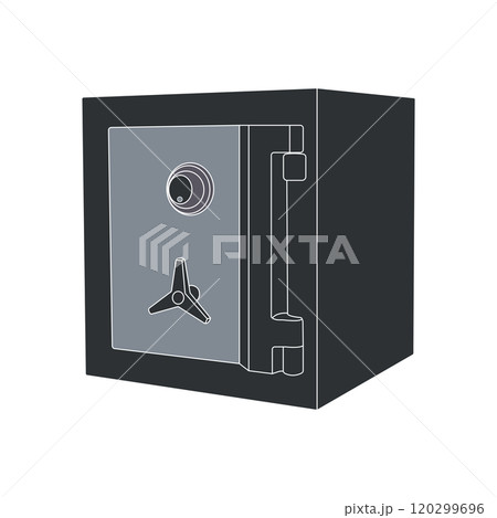 Safety box for cash and documents icon Safety box for cash and documents icon 120299696