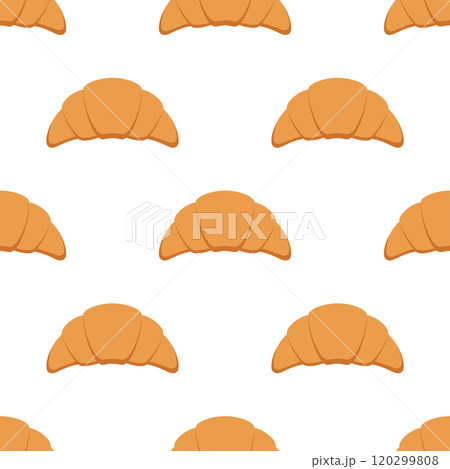 croissant seamless pattern 120299808