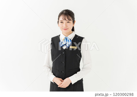 ビジネス　女性　制服　ポートレート 120300298