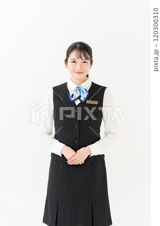 ビジネス　女性　制服　ポートレート 120300310