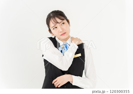 ビジネス 女性 制服 肩こり ビジネス 女性 制服 肩こり 120300355