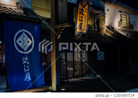 【近江屋】鬼平江戸処(東北道 羽生PA)夜の風景 【近江屋】鬼平江戸処(東北道 羽生PA)夜の風景 120300714