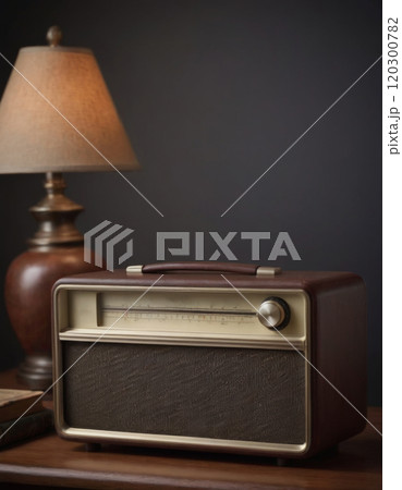 old vintage radio closeup 120300782