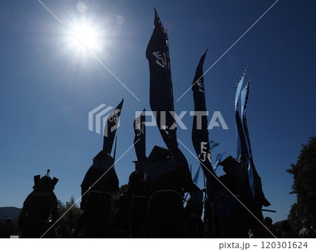 戦国武将シルエット 戦国武将シルエット 120301624