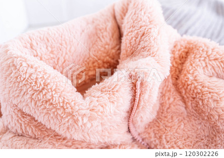 フリースジャケットの襟元 フリースジャケットの襟元 120302226