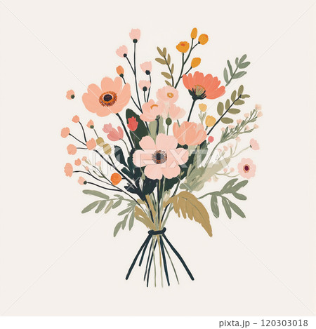 Exquisite Elegant Oil Painting Floral Illustrations Exquisite Elegant Oil Painting Floral Illustrations 120303018
