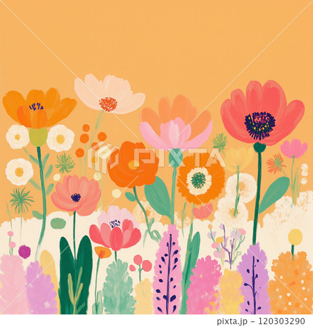 Beautiful Abstract Oil Painting Flower Bouquet 120303290