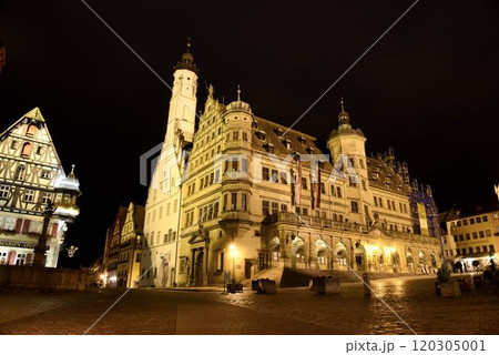 恋い焦がれたおとぎの国 中世の世界ローテンブルクの夜景 恋い焦がれたおとぎの国 中世の世界ローテンブルクの夜景 120305001