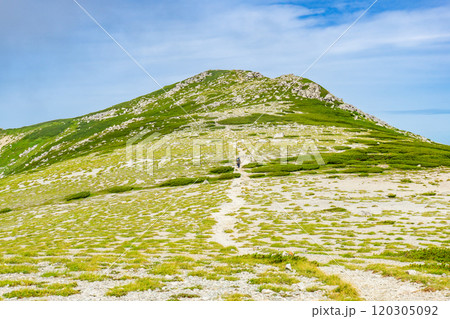 双六岳の山頂(テーブルトップの登山道)北アルプス双六岳三俣蓮華岳登山 双六岳の山頂(テーブルトップの登山道)北アルプス双六岳三俣蓮華岳登山 120305092