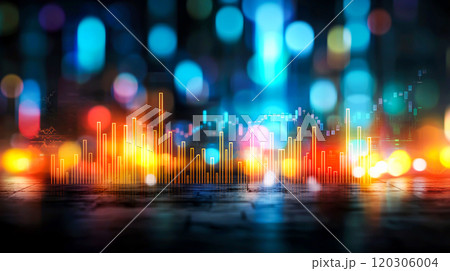 Colorful Business Data Visualization Background 120306004