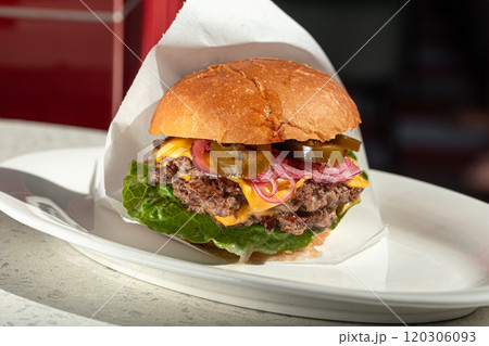 American spicy jalapeno hamburger American spicy jalapeno hamburger 120306093