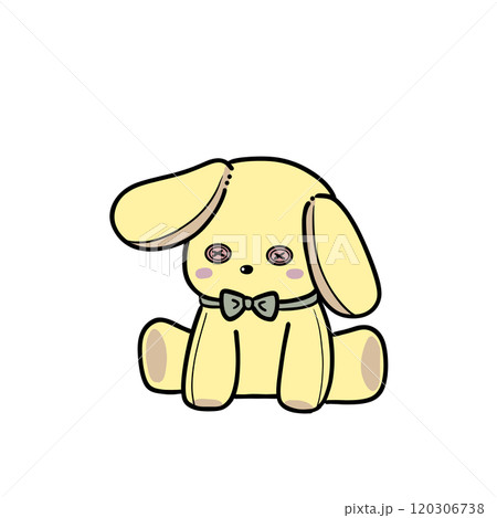 落ち込んでいるうさぎのぬいぐるみ 120306738
