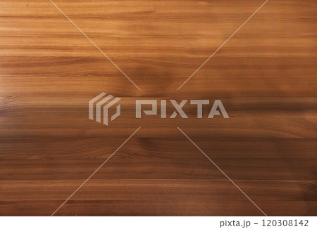 茶褐色のきめ細かい横木目のパイン材の板の背景画像 120308142