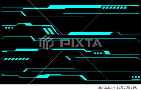 Set of sci fi blue cyber line set user interface elements technology futuristic design modern creative on black background vector Set of sci fi blue cyber line set user interface elements technology futuristic design modern creative on black background vector 120308260