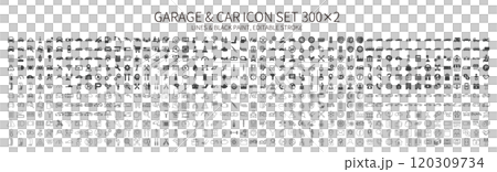 Car, garage, tools, auto service related icon set Car, garage, tools, auto service related icon set 120309734
