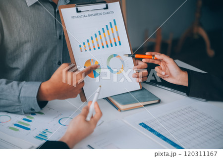 Accountant or banker making calculations Bookkeeper Clerk, Bank Advisor And Auditor. Accounting concept. Accountant or banker making calculations Bookkeeper Clerk, Bank Advisor And Auditor. Accounting concept. 120311167