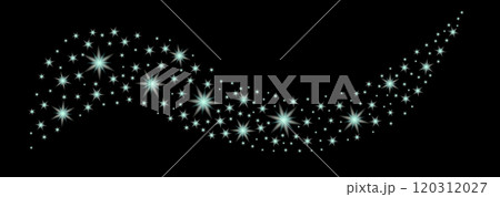 Flying shiny stars , sparkling Christmas confetti. Shimmering beautiful abstract template. Glittery holiday blurred vector background. 120312027