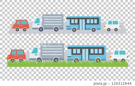 Congested road Congested road 120312644