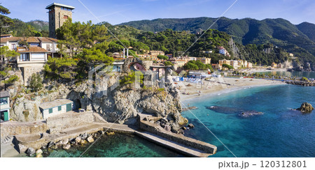 Italy, Cinque terre national park. Monterosso al mare village Italy, Cinque terre national park. Monterosso al mare village 120312801