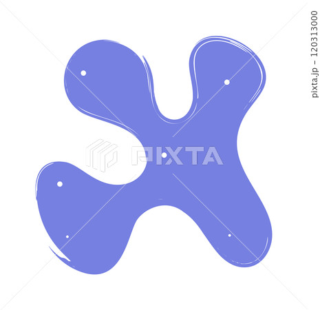 Liquid splodge form irregular shape 120313000