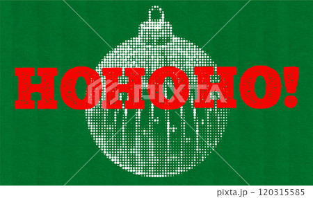 Retro halftone Christmas vector illustration Retro halftone Christmas vector illustration 120315585