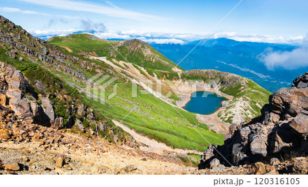 秋の御嶽山登山：継子岳と三ノ池 120316105