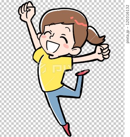 ハイテンションな女性 120316132