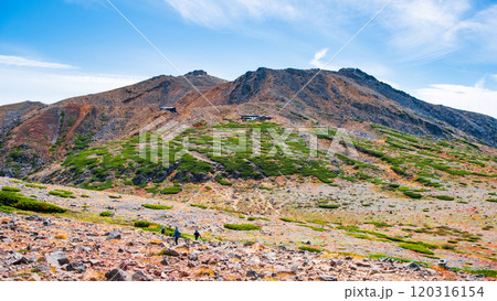 秋の御嶽山登山：サイノ河原と剣ヶ峰 120316154