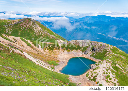 秋の御嶽山登山：三ノ池 120316173