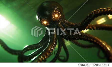 multi-legged creatures that resemble a hybrid of an octopus and a robot  120316304