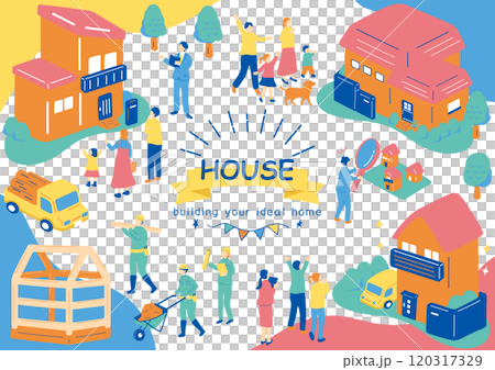 我家插畫素材集 120317329