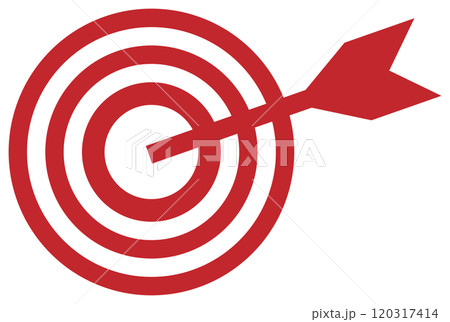 的のアイコン 赤 的のアイコン 赤 120317414