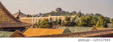Ancient royal palaces of the Forbidden City in Beijing,China BANNER, LONG FORMAT Ancient royal palaces of the Forbidden City in Beijing,China BANNER, LONG FORMAT 120317944