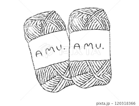 編み物モノクロ 120318366