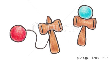 けん玉のイラスト 120319597