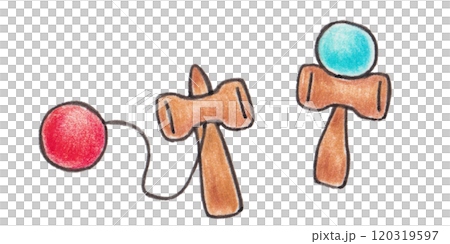 けん玉のイラスト 120319597