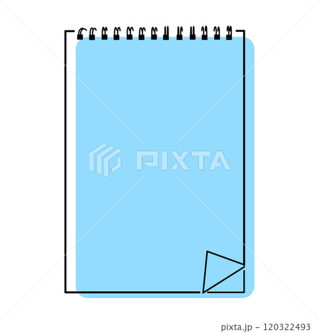 開いたリングノート 120322493