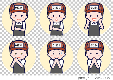 Fishmonger male pose set_04 Fishmonger male pose set_04 120322559