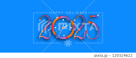 A vibrant illustration celebrating New Year 2025 A vibrant illustration celebrating New Year 2025 120324622