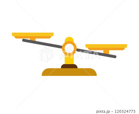 シンプルな天秤のイラスト　ビジネスイラスト 120324773