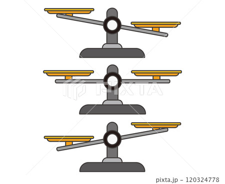 シンプルな天秤のイラスト　ビジネスイラスト 120324778