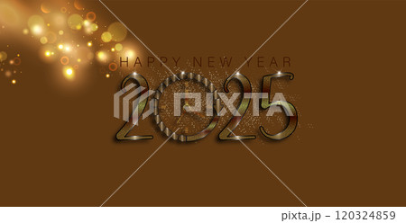 An artistic depiction of New Year 2025 120324859