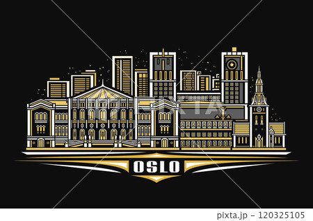 Vector illustration of Oslo Vector illustration of Oslo 120325105